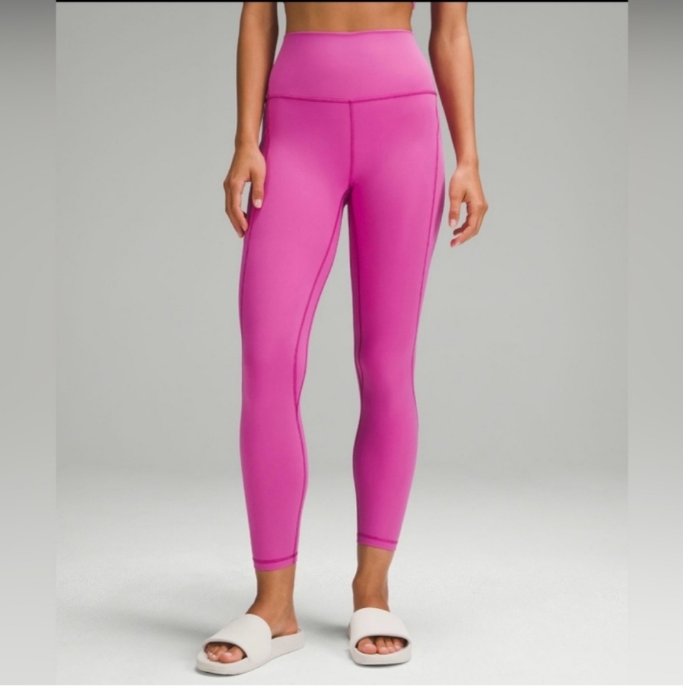 NWT 🍋 Lululemon 🍋 Wunder Train 25" size 6 POW PINK TONE - Picture 3 of 12
